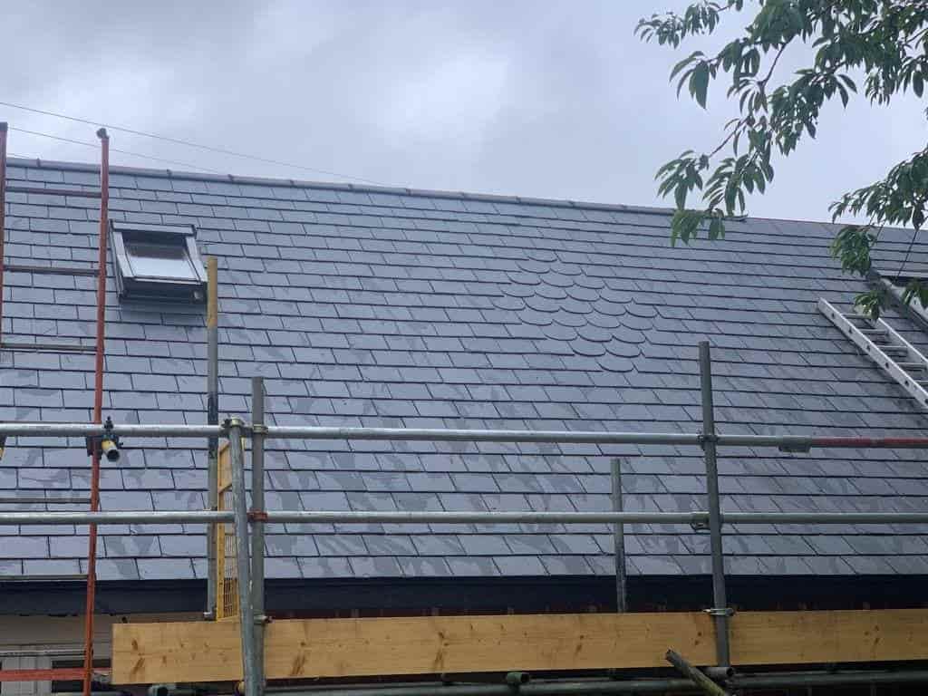 This is a photo of a slate Roof installed in Dover Kent. Works carried out by Dover Roofers