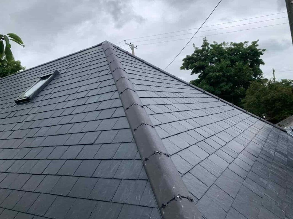 This is a photo of a slate Roof installed in Dover Kent. Works carried out by Dover Roofers