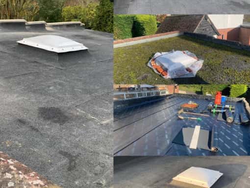 This is a photo of a flat Roof being installed in Dover Kent. Works carried out by Dover Roofers